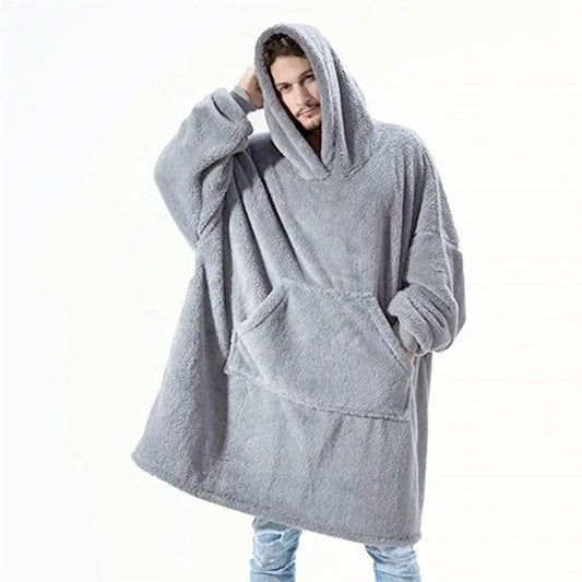 Pull à Capuche Oversize avec Poche Frontale pour Adultes | Idéal pour la Saison Hivernale