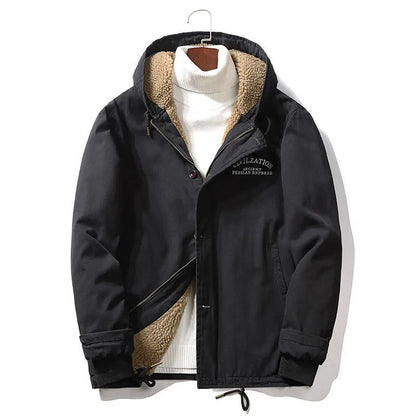 Parka Longue avec Capuche et Col Montant pour Hommes | Idéale pour l’Hiver