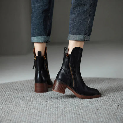 Bottines pour Femmes à Coupe Classique | Idéal pour Usage Quotidien et Occasions