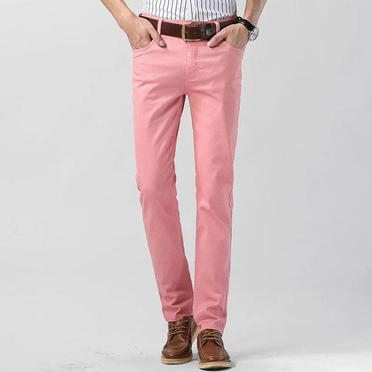 Pantalon Coloré pour Homme avec Coupe Moderne | Idéal pour le Travail et les Sorties Décontractées