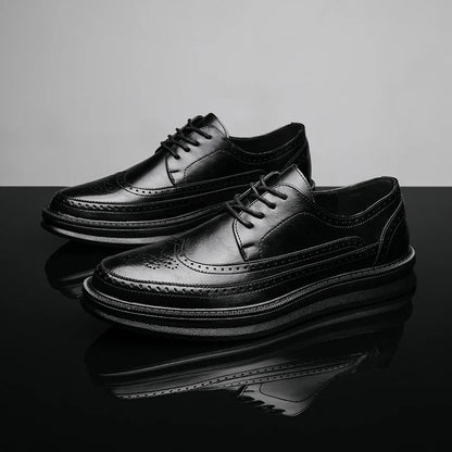 Chaussures derby avec décor brogue pour hommes | Idéal pour les occasions habillées et les sorties décontractées
