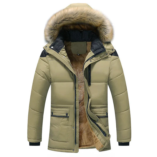 Parka Longue avec Capuche pour Homme | Idéal pour Les Jours Froids