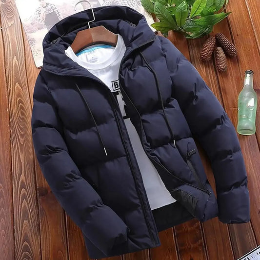 Parka à Manches Longues avec Coupe Ample et Fermeture Éclair pour Homme | Idéal pour l’Hiver