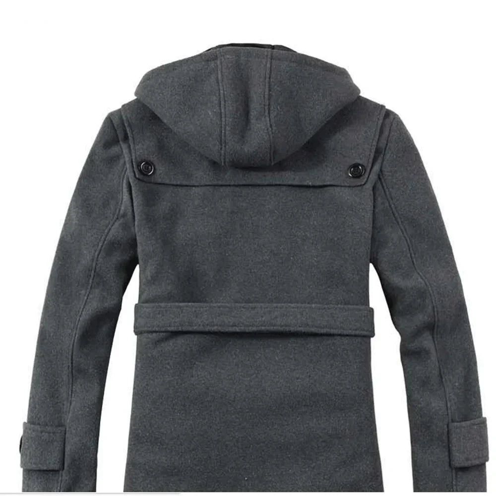 Trenchcoat avec Capuche et Ceinture pour Homme | Adapté à l’Automne et à l’Hiver