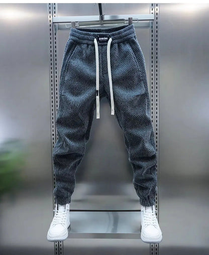 Pantalon à Cordon avec Motif Côtelé pour Homme | Idéal pour les Loisirs et le Quotidien