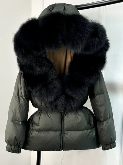 Doudoune avec Capuche Et Col Amovible pour Femmes | Idéal pour L’hiver