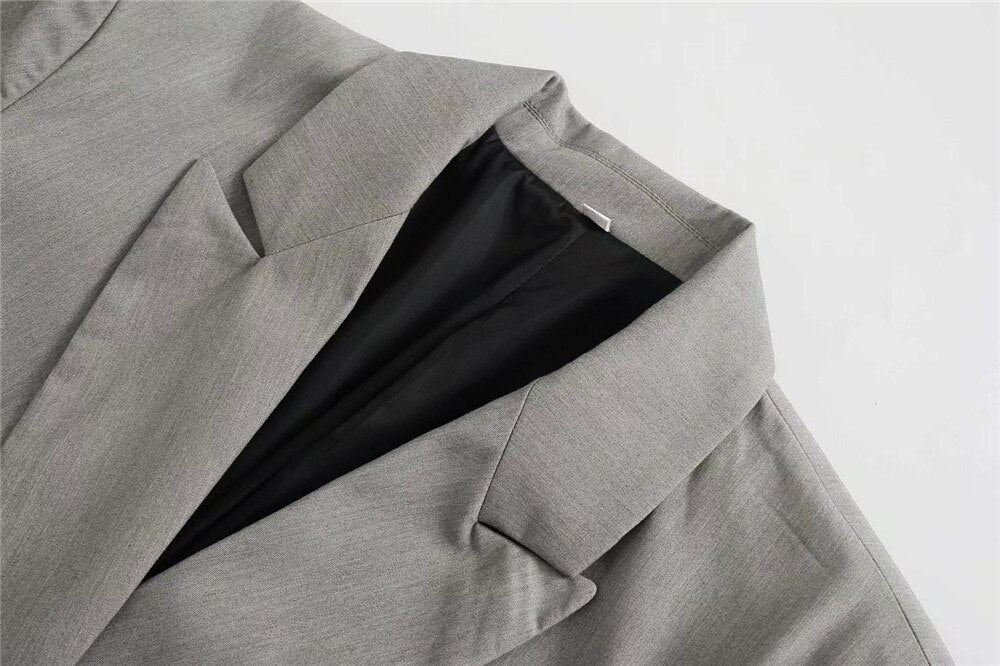 Blazer Croisé Avec Col À Revers Pour Femme | Idéal Pour Le Travail Ou Les Occasions Décontractées