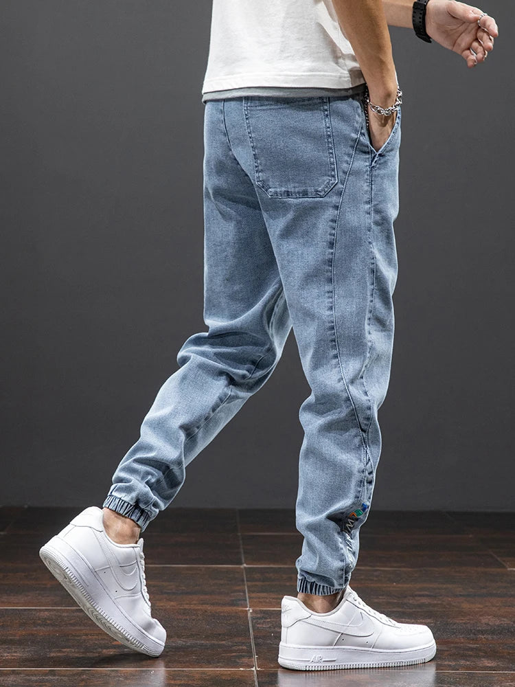 Jean Jogging à Coupe Ample pour Homme | Idéal Pour le Printemps et l’Été