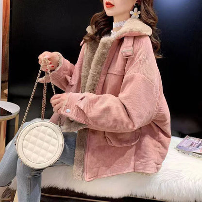 Veste avec Col Revers Et Fermeture Ceinturée pour Femmes | Idéale pour L’Hiver