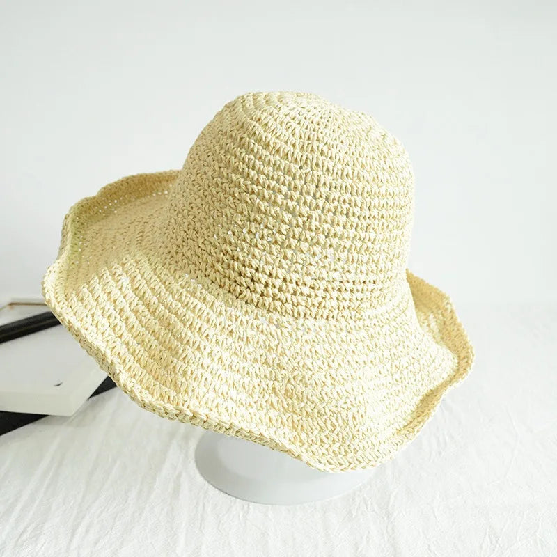 Chapeau De Soleil Pliable À Large Bord Pour Femme | Idéal Pour La Plage Et Les Activités En Extérieur