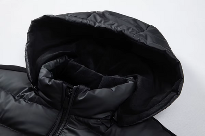 Veste Zippée Avec Capuche Amovible Et Design Matelassé Pour Homme | Idéale Pour Saisons Intermédiaires