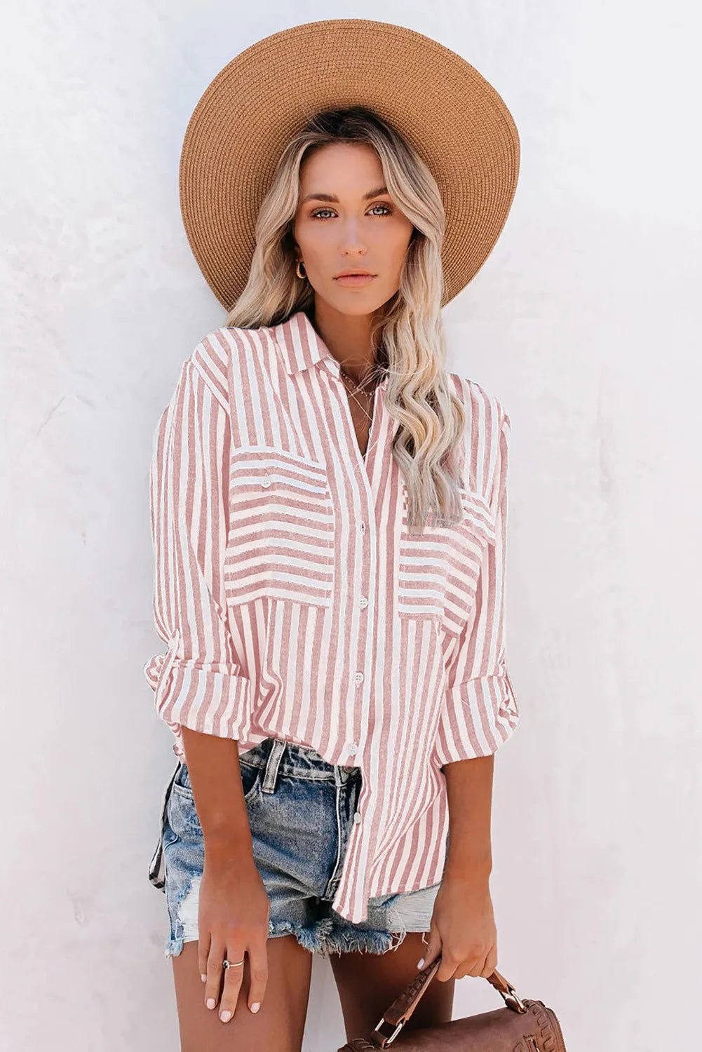 Blouse à Rayures avec Coupe Oversize pour Femme | Idéale pour les Tenues Décontractées du Quotidien