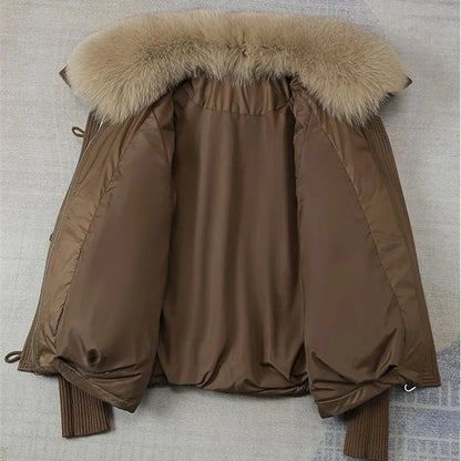 Parka Longue à Col Imitation Fourrure pour Femme | Idéale pour les Journées Froides