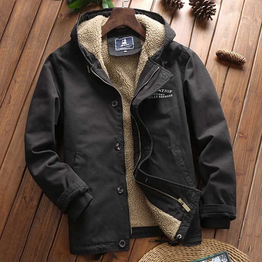Parka Longue avec Capuche et Col Montant pour Hommes | Idéale pour l’Hiver