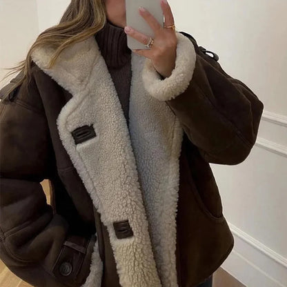 Manteau Long à Col Revers avec Boutonnage Simple pour Femme | Idéal pour l’Automne et l’Hiver