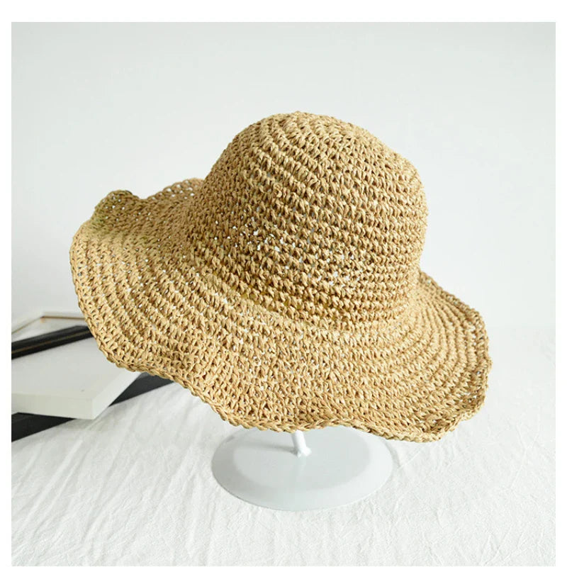 Chapeau De Soleil Pliable À Large Bord Pour Femme | Idéal Pour La Plage Et Les Activités En Extérieur