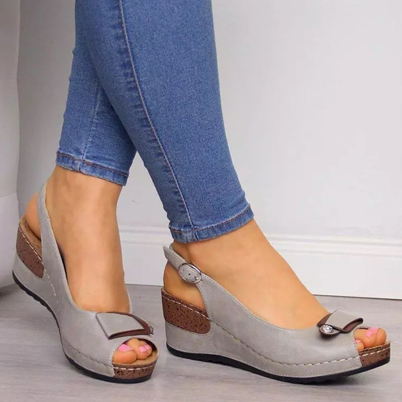 Sandales À Plateforme Avec Bride Cheville Pour Femmes | Idéal Pour L’été