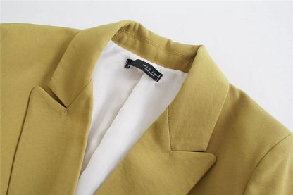 Blazer Croisé Avec Col À Revers Pour Femme | Idéal Pour Le Travail Ou Les Occasions Décontractées