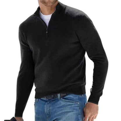 Pull à Fermeture Zippée pour Homme avec Coupe Classique | Idéal pour Quotidien et Temps Libre