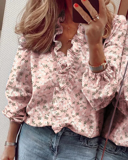 Blouse à Manches Longues avec Coupe Ample pour Femme | Idéale pour le Bureau ou les Sorties Quotidiennes