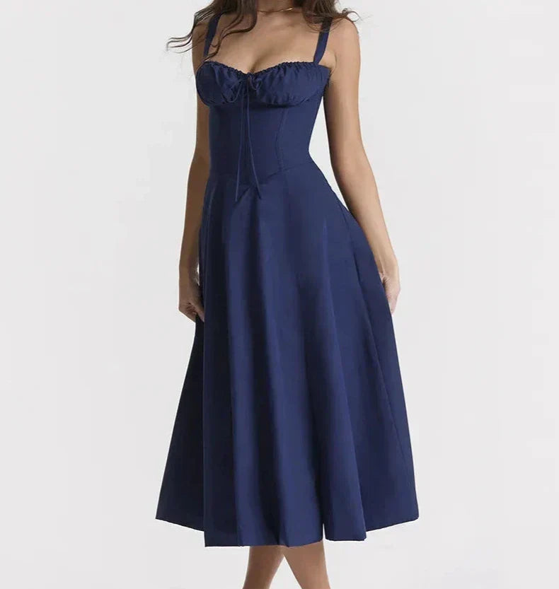 Robe Midi Avec Coupe Ajustée Et Ligne Épurée Pour Femme | Idéale Pour Les Occasions Formelles Et Événements
