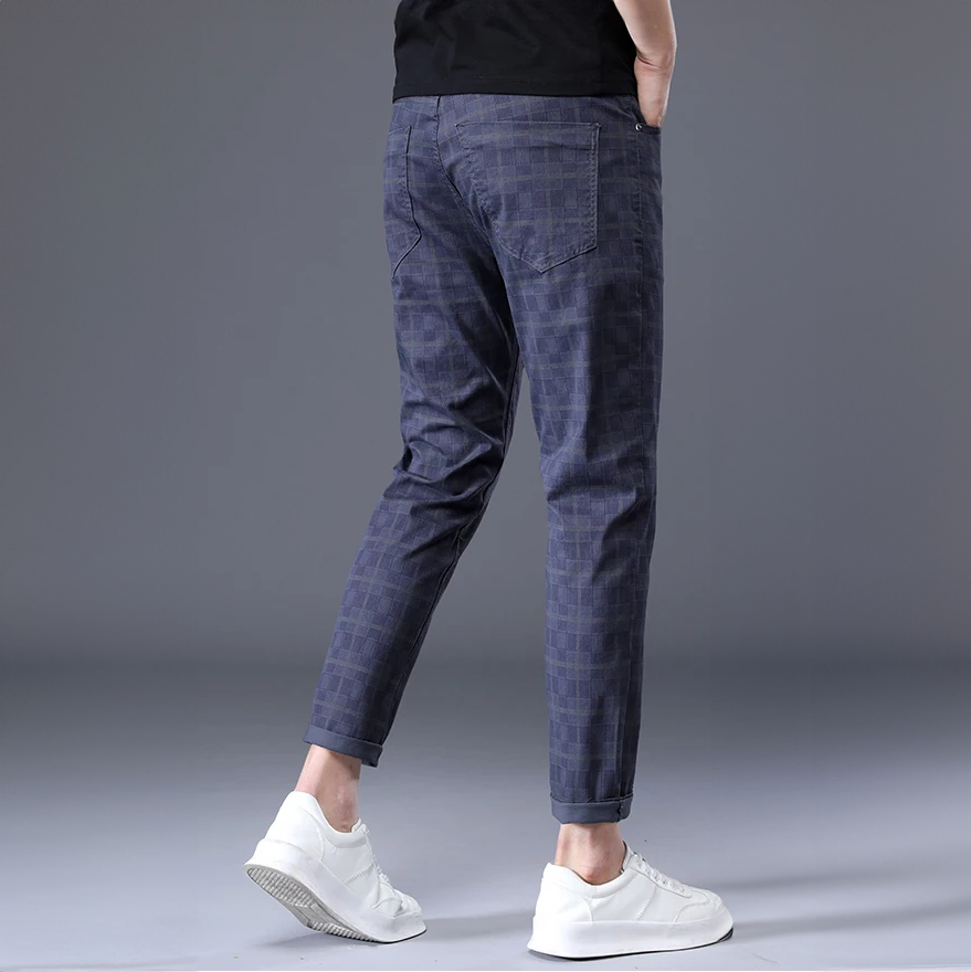 Pantalon Slim Fit À Carreaux Pour Homme | Idéal Pour Le Quotidien