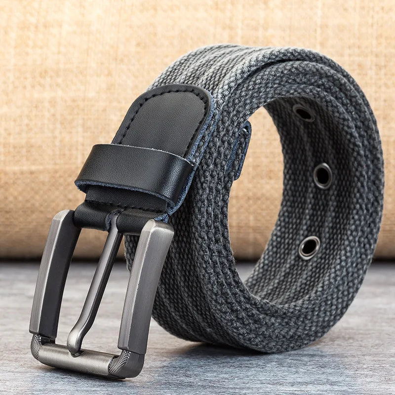 Ceinture En Canvas Avec Boucle Pour Homme | Idéal Pour Tenues Quotidiennes Et Décontractées