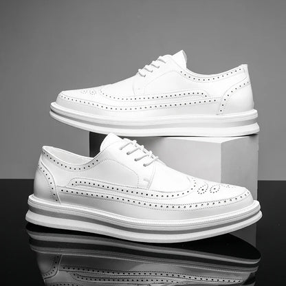 Chaussures derby avec décor brogue pour hommes | Idéal pour les occasions habillées et les sorties décontractées