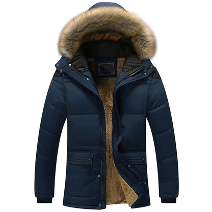 Parka Longue avec Capuche pour Homme | Idéal pour Les Jours Froids