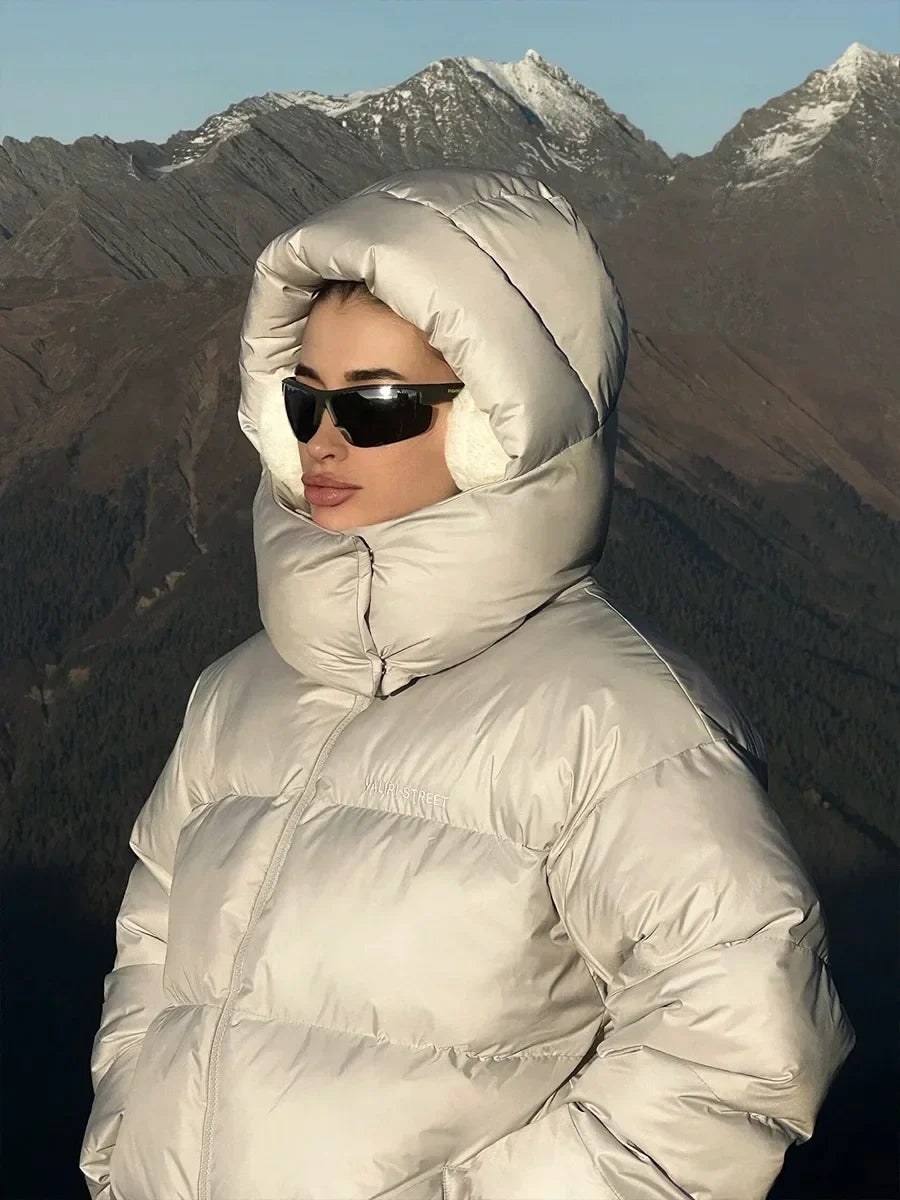Doudoune Longue avec Capuche et Poches pour Femme | Idéale pour l’Hiver