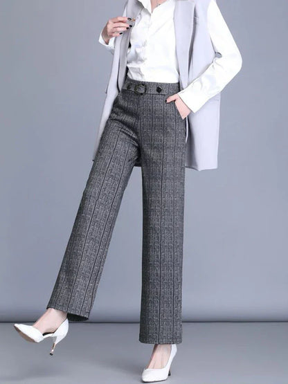 Pantalon Large à Taille Haute pour Femme | Idéal pour le Quotidien et le Bureau