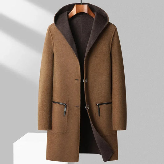 Manteau Réversible avec Poches Zippées pour Homme | Idéal pour La Saison Froide