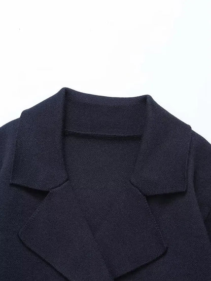 Blazer Court Double Boutonnage Oversize Pour Femme | Idéal Pour Mi-Saison