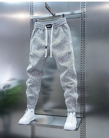 Pantalon à Cordon avec Motif Côtelé pour Homme | Idéal pour les Loisirs et le Quotidien