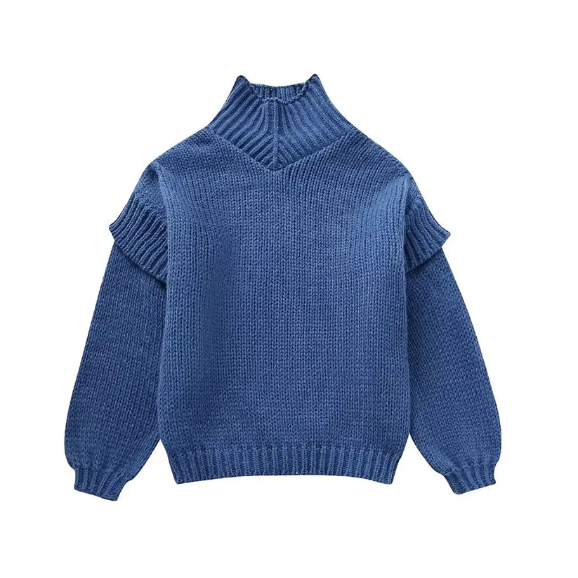 Pull À Col Roulé Oversize pour Femme | Idéal pour l’Automne Et l’Hiver