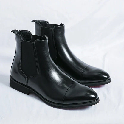 Chelsea boots avec bout cap-toe pour hommes | Idéal pour les occasions habillées et les sorties en soirée