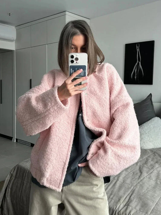 Veste Courte À Manches Longues pour Femmes | Idéale pour L’Automne Et L’Hiver