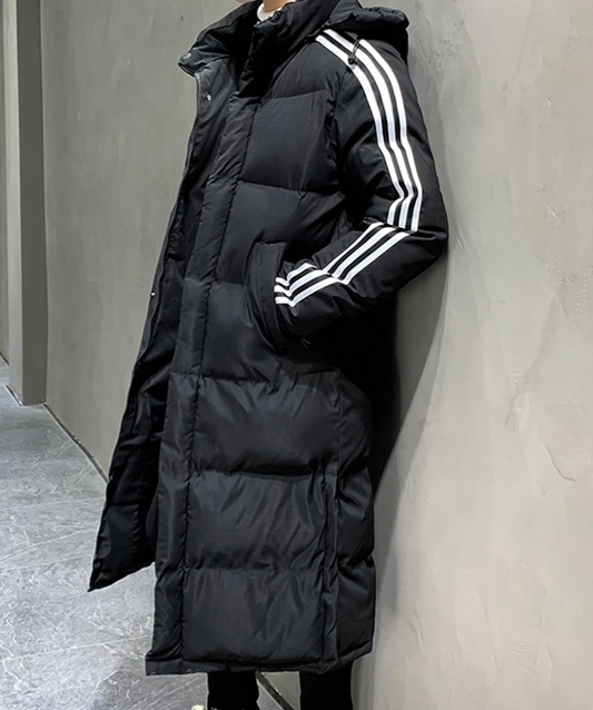 Manteau d’Hiver Long avec Capuche pour Hommes | Idéal pour la Saison Froide