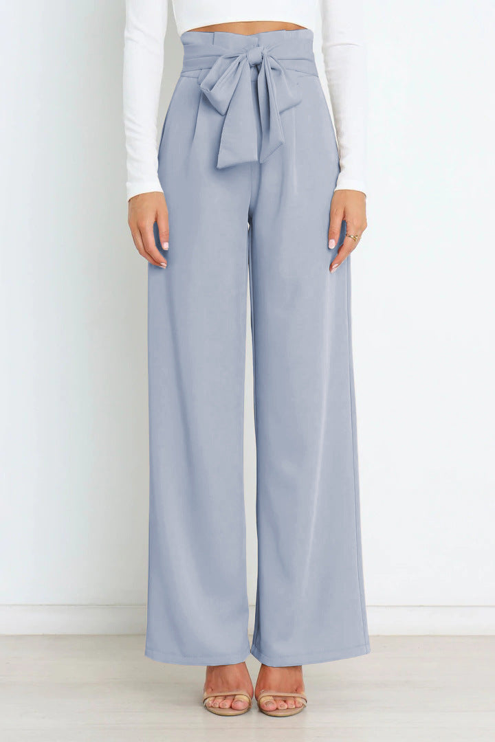 Pantalon à Jambes Larges avec Taille Haute pour Femme | Idéal pour la Mi-Saison ou l’Usage Quotidien