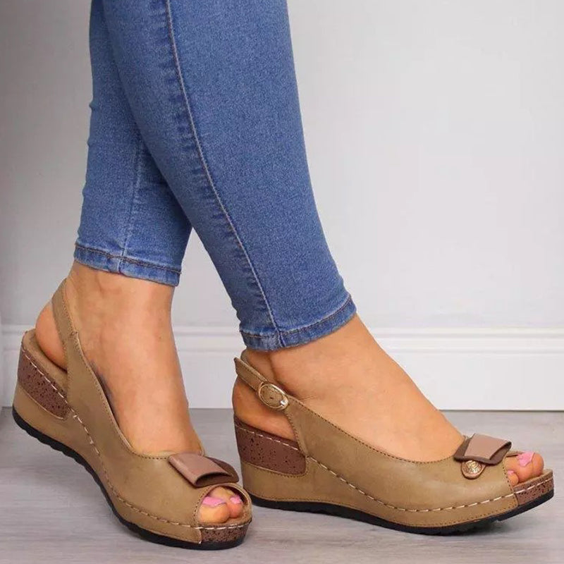 Sandales À Plateforme Avec Bride Cheville Pour Femmes | Idéal Pour L’été