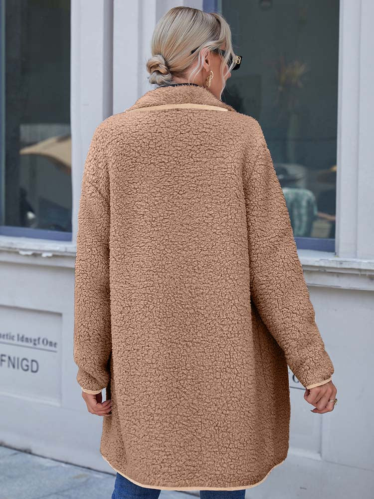 Manteau Long d’Hiver au Design Pratique pour Femme | Idéal pour la Saison Froide