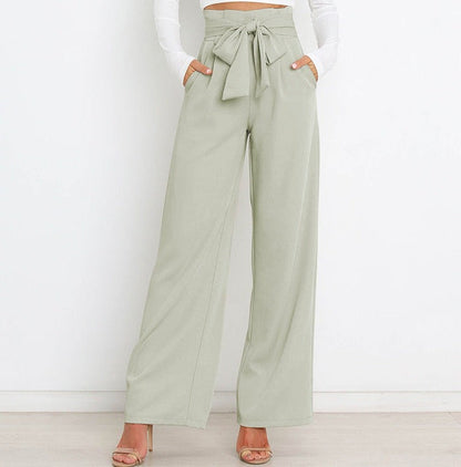 Pantalon à Jambes Larges avec Taille Haute pour Femme | Idéal pour la Mi-Saison ou l’Usage Quotidien