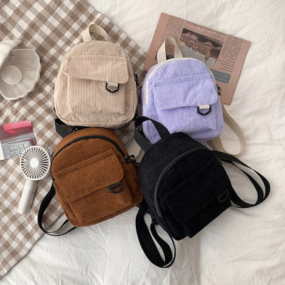 Sac À Dos Compact avec Poche Zippée Et Bretelles Réglables pour Femme | Idéal pour L’Usage Quotidien