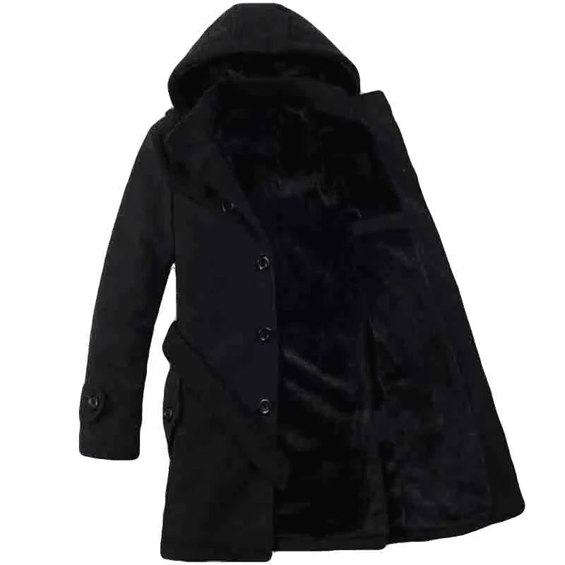 Trenchcoat avec Capuche et Ceinture pour Homme | Adapté à l’Automne et à l’Hiver