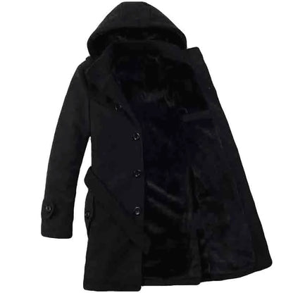 Trenchcoat avec Capuche et Ceinture pour Homme | Adapté à l’Automne et à l’Hiver