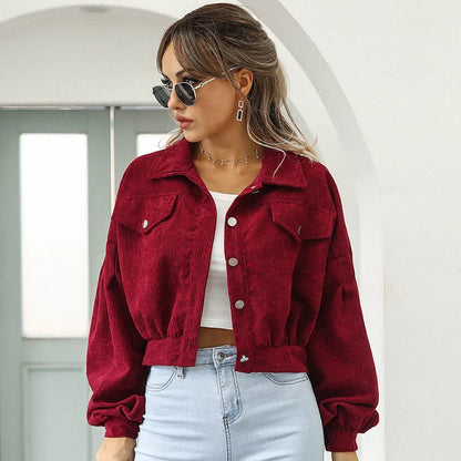 Veste Courte À Col Classique pour Femme | Idéale pour Le Quotidien Et Les Sorties
