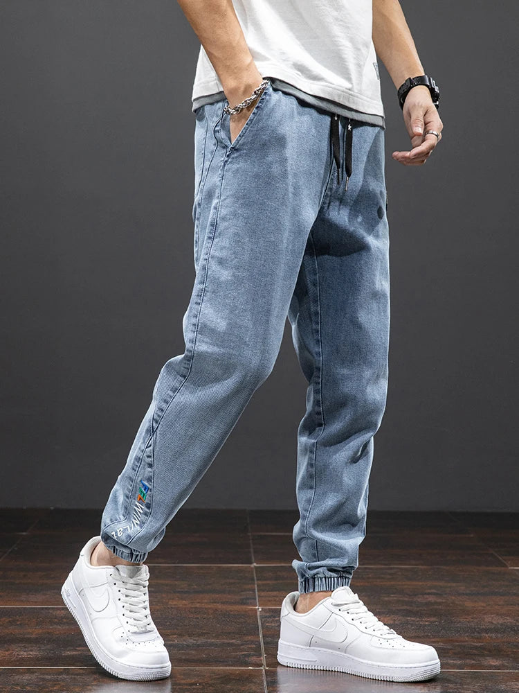 Jean Jogging à Coupe Ample pour Homme | Idéal Pour le Printemps et l’Été