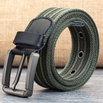 Ceinture En Canvas Avec Boucle Pour Homme | Idéal Pour Tenues Quotidiennes Et Décontractées