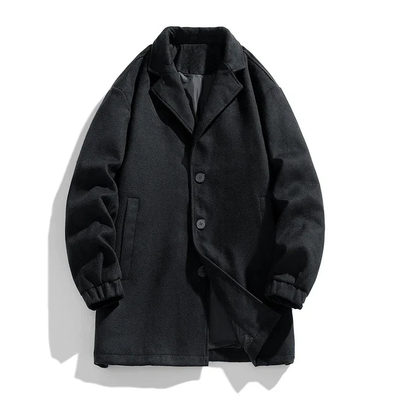 Trench avec Fermeture À Boutons pour Homme | Idéal pour Les Saisons De Transition