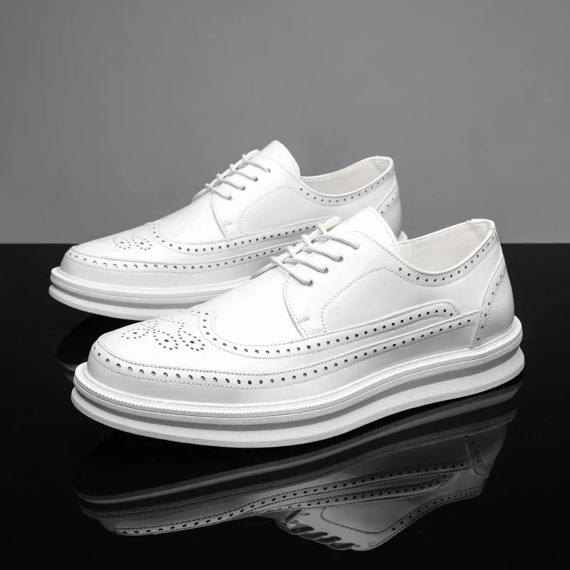 Chaussures derby avec décor brogue pour hommes | Idéal pour les occasions habillées et les sorties décontractées